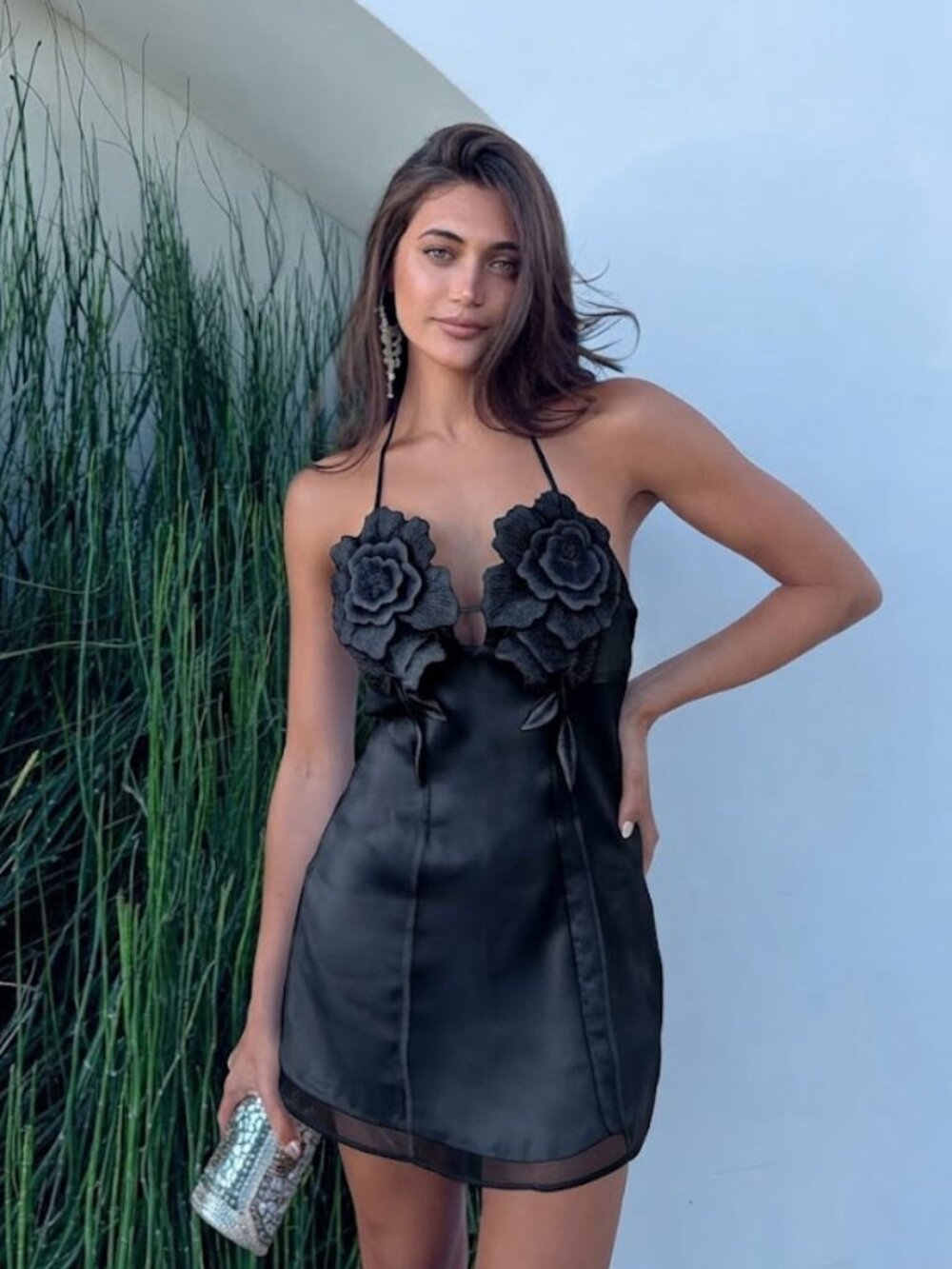 JW PEI Flower Embroidered Mini Dress